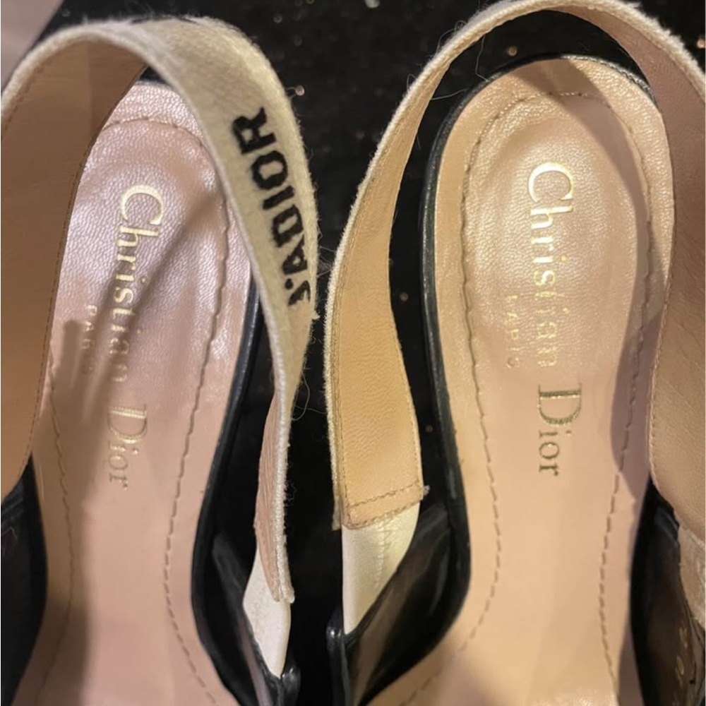 Dior Black and Cream Heels - Picture 3 of 5